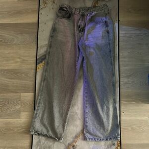 SHEIN Women's Gray Denim Overalls